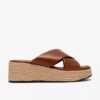 Womens Tessiah Mule2 Tan Leather Wedges