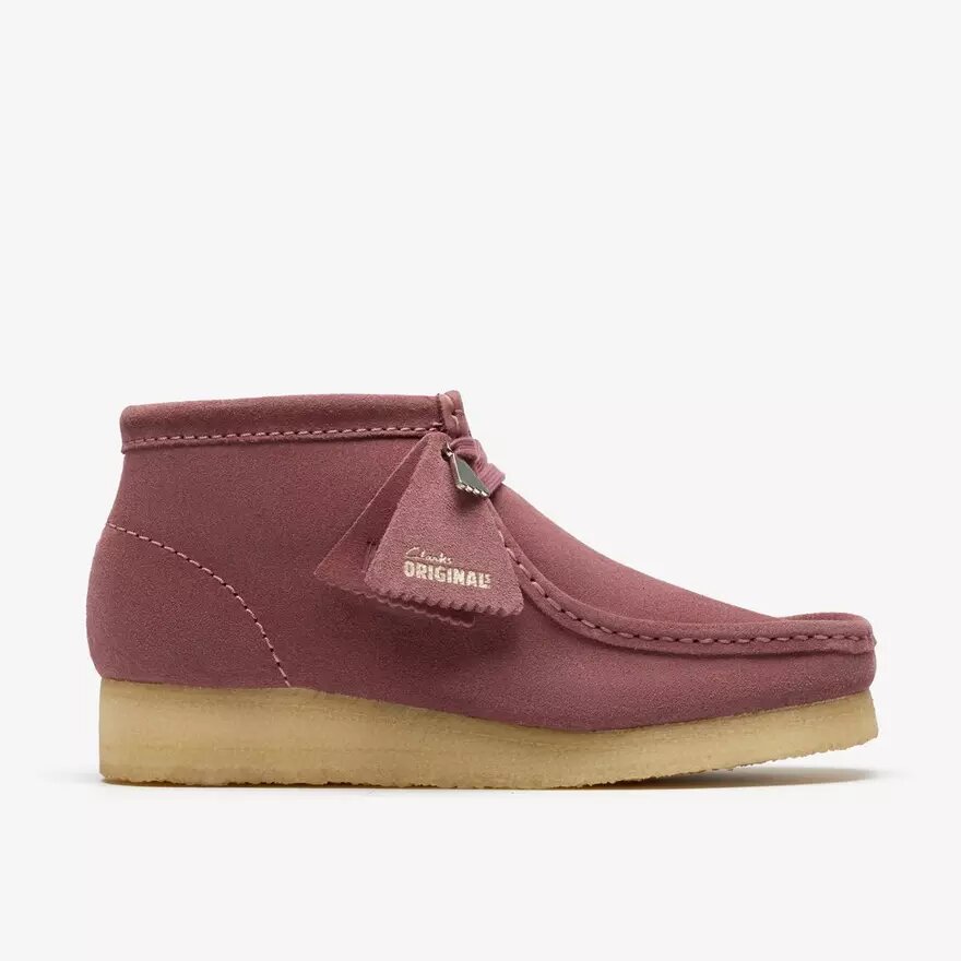 Womens Wallabee Boot. Rose Brown Suede Womens Wallabee Boot. Rose Brown Suede