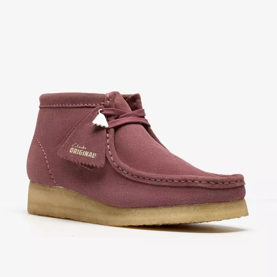 Womens Wallabee Boot. Rose Brown Suede Womens Wallabee Boot. Rose Brown Suede