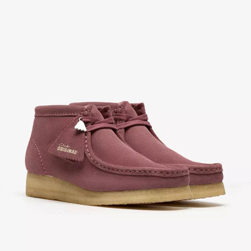 Womens Wallabee Boot. Rose Brown Suede Womens Wallabee Boot. Rose Brown Suede