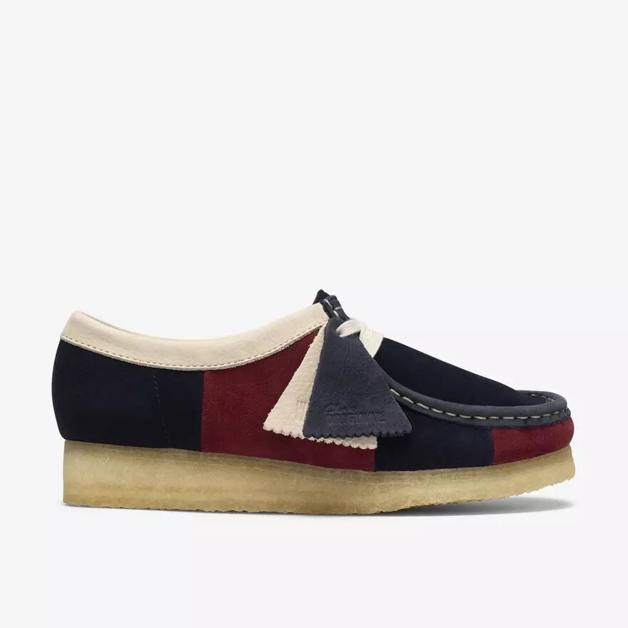 Womens Wallabee Navy Stripe Wallabees Womens Wallabee Navy Stripe Wallabees