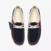 Womens Wallabee Navy Stripe Wallabees Womens Wallabee Navy Stripe Wallabees
