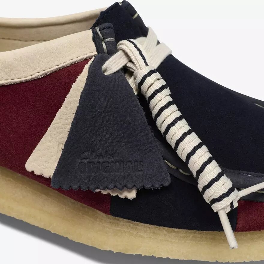 Womens Wallabee Navy Stripe Wallabees Womens Wallabee Navy Stripe Wallabees