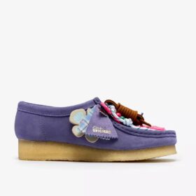 Womens Wallabee Purple Interest Wallabees