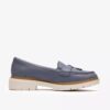 Womens Westlynn Bella Denim Blue Leather Loafers Womens Westlynn Bella Denim Blue Leather Loafers