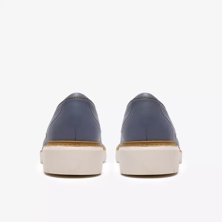 Womens Westlynn Bella Denim Blue Leather Loafers Womens Westlynn Bella Denim Blue Leather Loafers