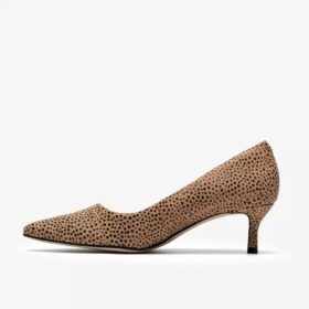 Womens Zarey Court Animal Print Court Shoes