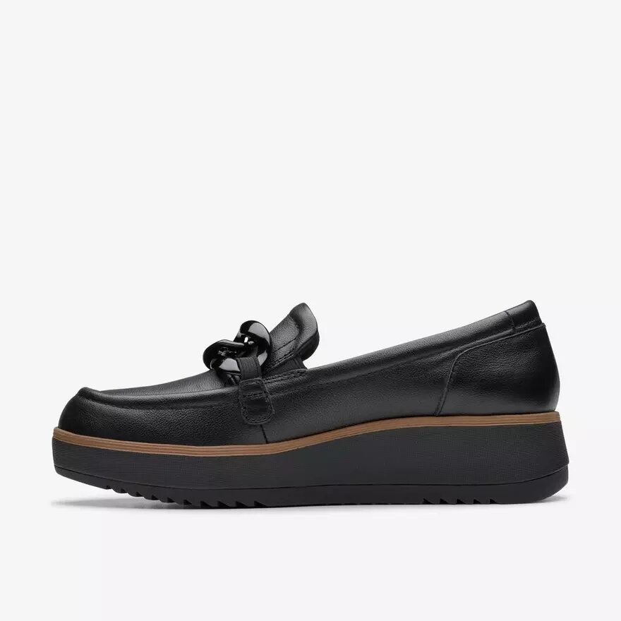 Womens Zylah May Black Leather Loafers Us Womens Zylah May Black Leather Loafers Us