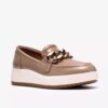 Womens Zylah May Taupe Leather Loafers Us Womens Zylah May Taupe Leather Loafers Us